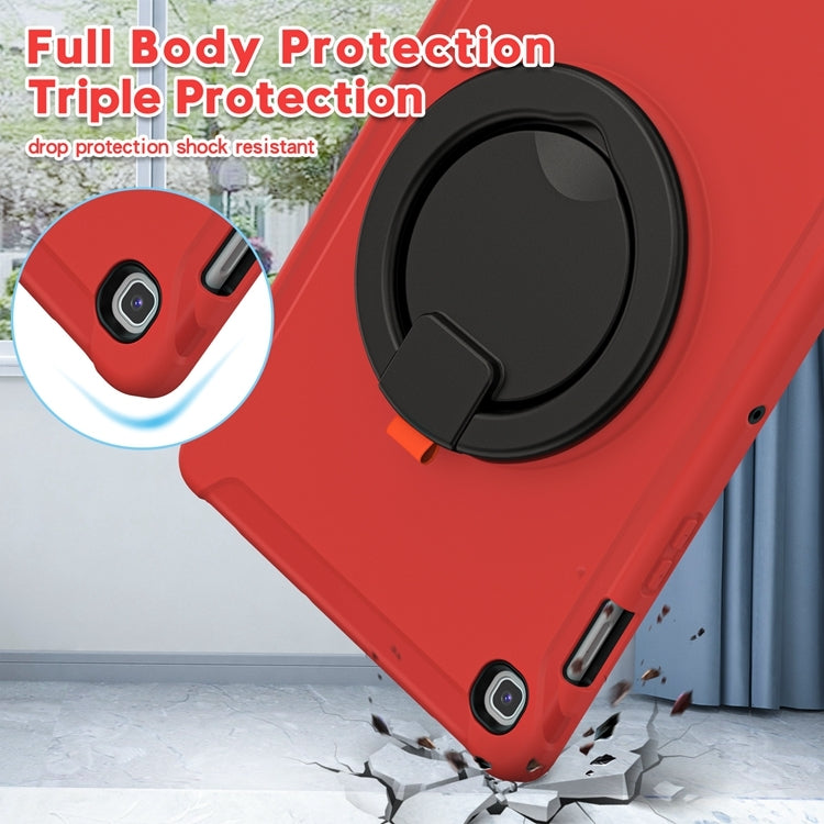 For Samsung Galaxy Tab S5e 10.5 inch T720 2019 Shockproof TPU + PC Protective Case with 360 Degree Rotation Foldable Handle Grip Holder & Pen Slot(Red) - Tab S5E 10.5 T720 / T725 by buy2fix | Online Shopping UK | buy2fix