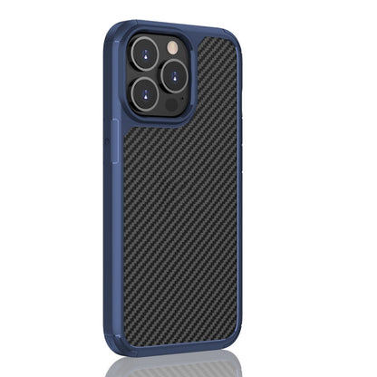 For iPhone 13 Pro Pioneer Carbon Fiber Texture Shockproof TPU + PC Case (Blue) - iPhone 13 Pro Cases by buy2fix | Online Shopping UK | buy2fix