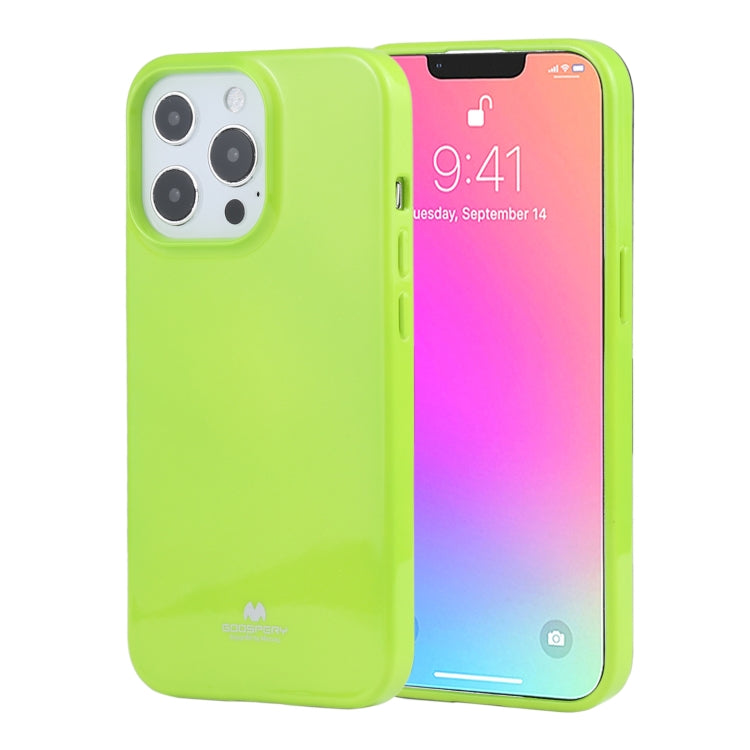 For iPhone 13 Pro GOOSPERY JELLY Full Coverage Soft Case (Green) - iPhone 13 Pro Cases by GOOSPERY | Online Shopping UK | buy2fix