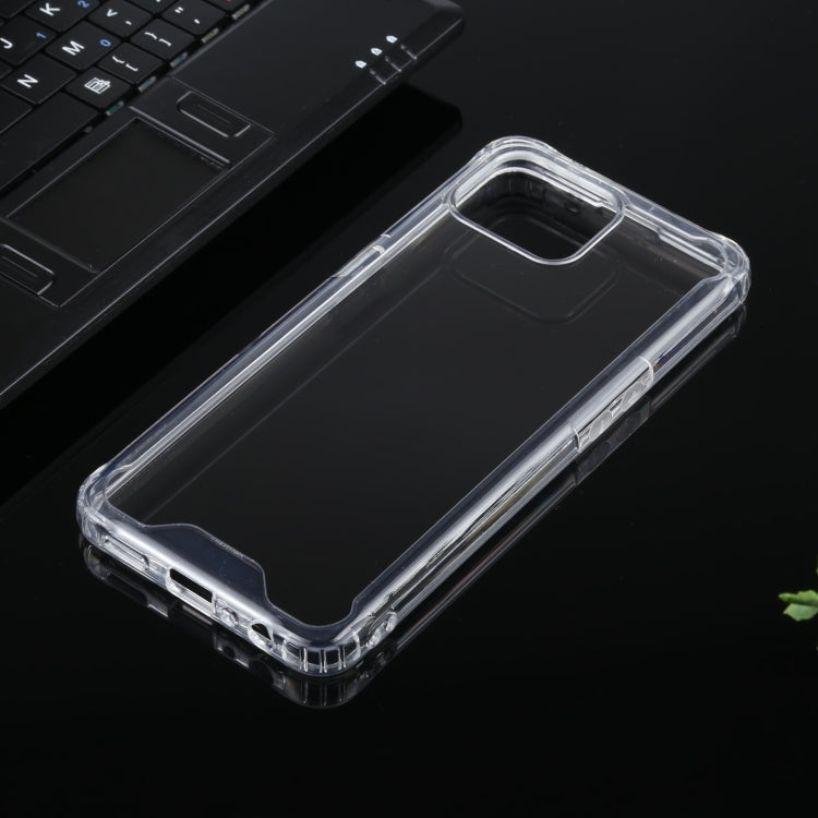 For OPPO Reno4 Lite / F17 Pro Four-corner Shockproof Transparent TPU + PC Protective Case - OPPO Cases by buy2fix | Online Shopping UK | buy2fix