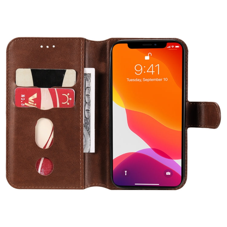 For iPhone 13 mini Classic Calf Texture PU + TPU Horizontal Flip Leather Case with Holder & Card Slots & Wallet (Brown) - iPhone 13 mini Cases by buy2fix | Online Shopping UK | buy2fix