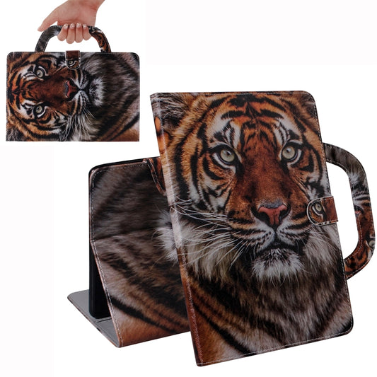 For iPad 10.2 / 10.5 / Air 2019 3D Colored Drawing Horizontal Flip Leather Case with Holder & Card Slot & Wallet & Handle(Siberian Tiger) - iPad Air (2019) Cases by buy2fix | Online Shopping UK | buy2fix