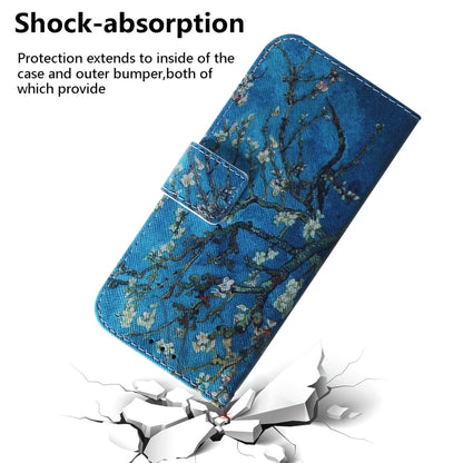 For Sony Xperia 5 Coloured Drawing Pattern Horizontal Flip PU Leather Case with Holder & Card Slots & Wallet(Apricot Flower) - Sony Cases by buy2fix | Online Shopping UK | buy2fix