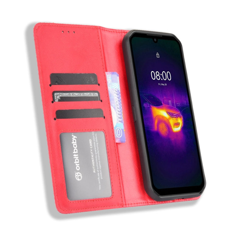 For Ulefone Armor 11 5G / Armor 11T 5G Magnetic Buckle Retro Crazy Horse Texture Horizontal Flip Leather Case with Holder & Card Slots & Photo Frame(Red) - More Brand by buy2fix | Online Shopping UK | buy2fix