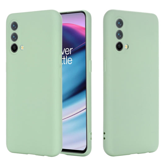 Pure Color Liquid Silicone Shockproof Full Coverage Case For OnePlus Nord CE 5G(Green) - OnePlus Cases by buy2fix | Online Shopping UK | buy2fix