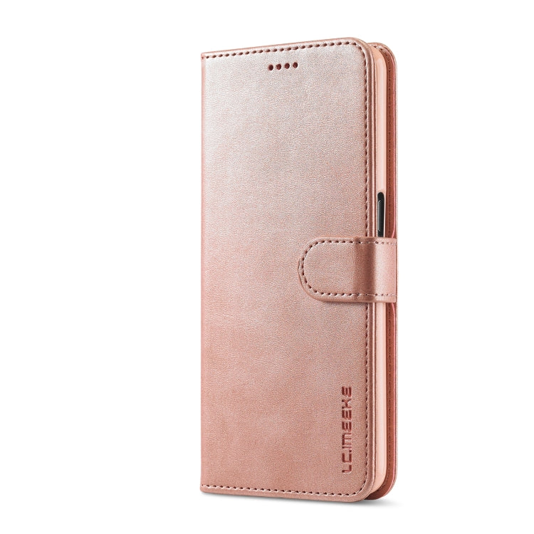 LC.IMEEKE Calf Texture Horizontal Flip Leather Case with Holder & Card Slots & Wallet For OPPO A16(Rose Gold) - OPPO Cases by LC.IMEEKE | Online Shopping UK | buy2fix