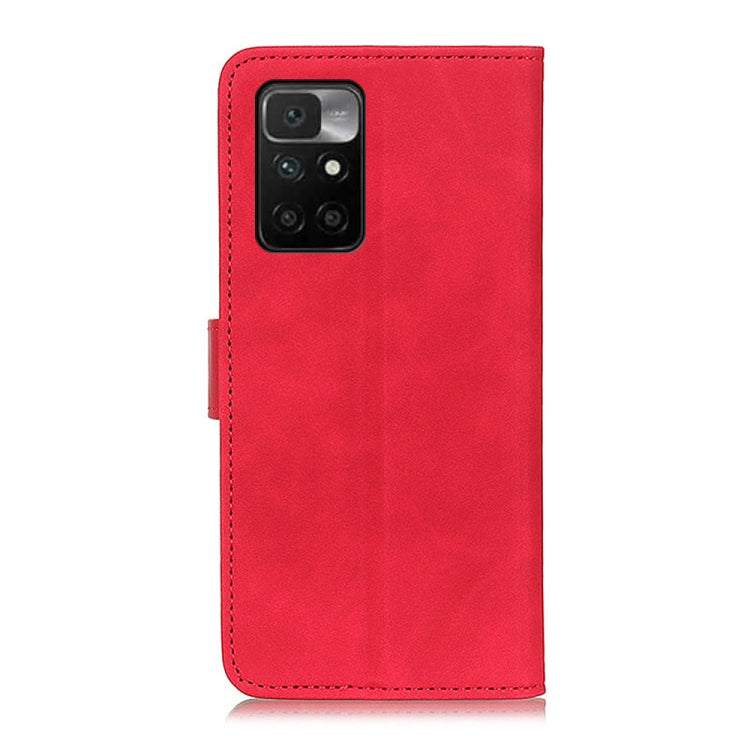 For Xiaomi Redmi 10 / Redmi Note 11 4G KHAZNEH Retro Texture PU + TPU Horizontal Flip Leather Case with Holder & Card Slots & Wallet(Red) - Xiaomi Cases by buy2fix | Online Shopping UK | buy2fix