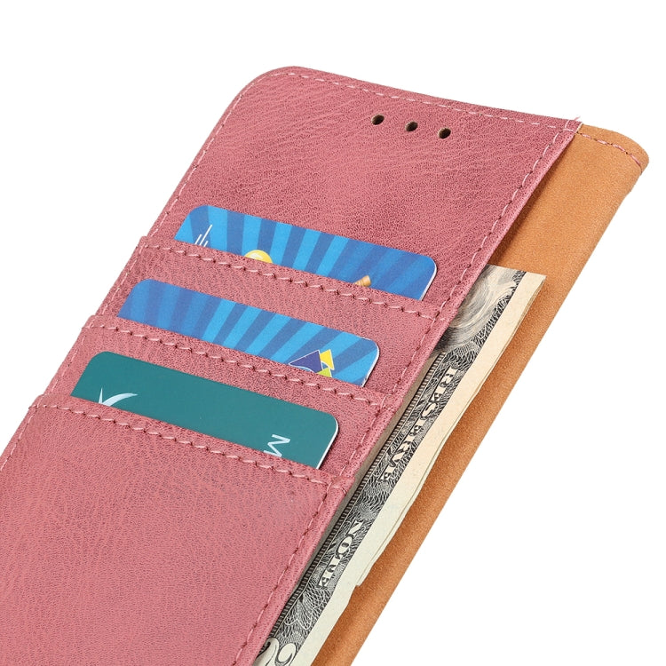 For Xiaomi Redmi 10 / Redmi Note 11 4G KHAZNEH Cowhide Texture Horizontal Flip Leather Case with Holder & Card Slots & Wallet(Pink) - Xiaomi Cases by buy2fix | Online Shopping UK | buy2fix