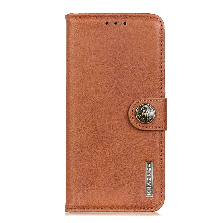 For Xiaomi Redmi 10 / Redmi Note 11 4G KHAZNEH Cowhide Texture Horizontal Flip Leather Case with Holder & Card Slots & Wallet(Brown) - Xiaomi Cases by buy2fix | Online Shopping UK | buy2fix