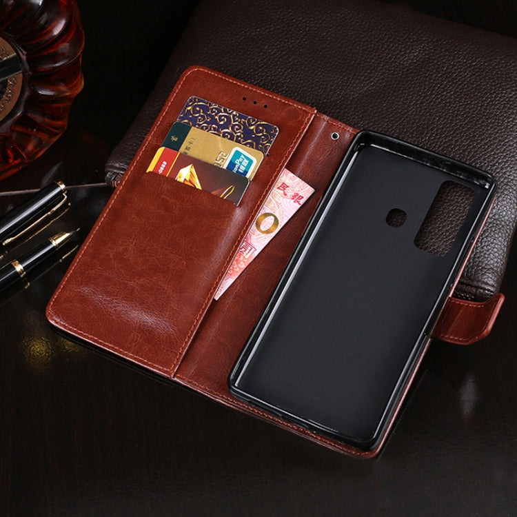 idewei Crazy Horse Texture Horizontal Flip Leather Case with Holder & Card Slots & Wallet For Tecno Camon 17(Black) - Tecno Cases by idewei | Online Shopping UK | buy2fix