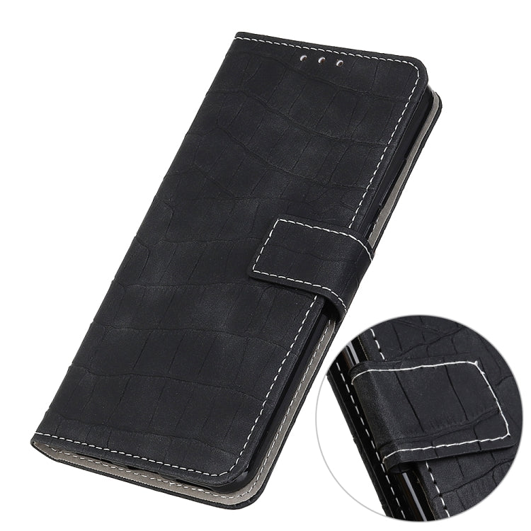 For Xiaomi Redmi 10 / Redmi Note 11 4G Magnetic Crocodile Texture Horizontal Flip Leather Case with Holder & Card Slots & Wallet(Black) - Xiaomi Cases by buy2fix | Online Shopping UK | buy2fix