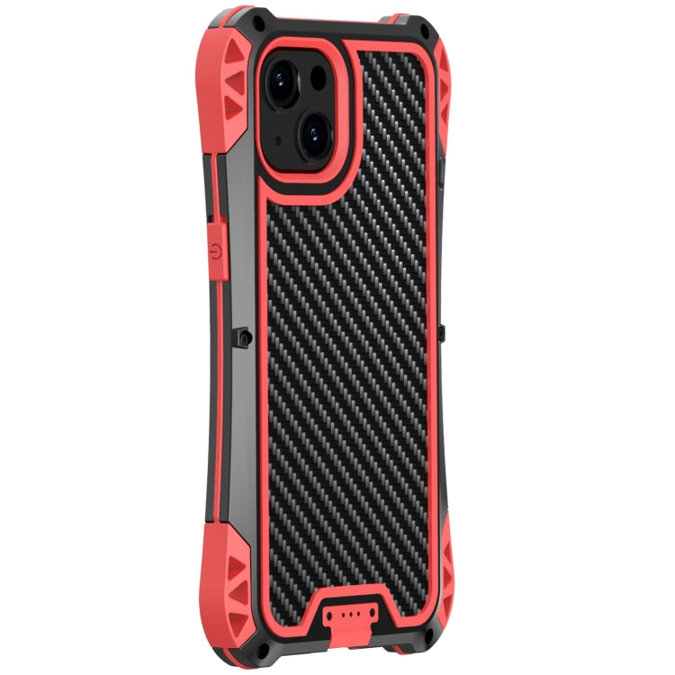For iPhone 13 Pro R-JUST AMIRA Shockproof Dustproof Waterproof Metal Protective Case (Red) - iPhone 13 Pro Cases by R-JUST | Online Shopping UK | buy2fix