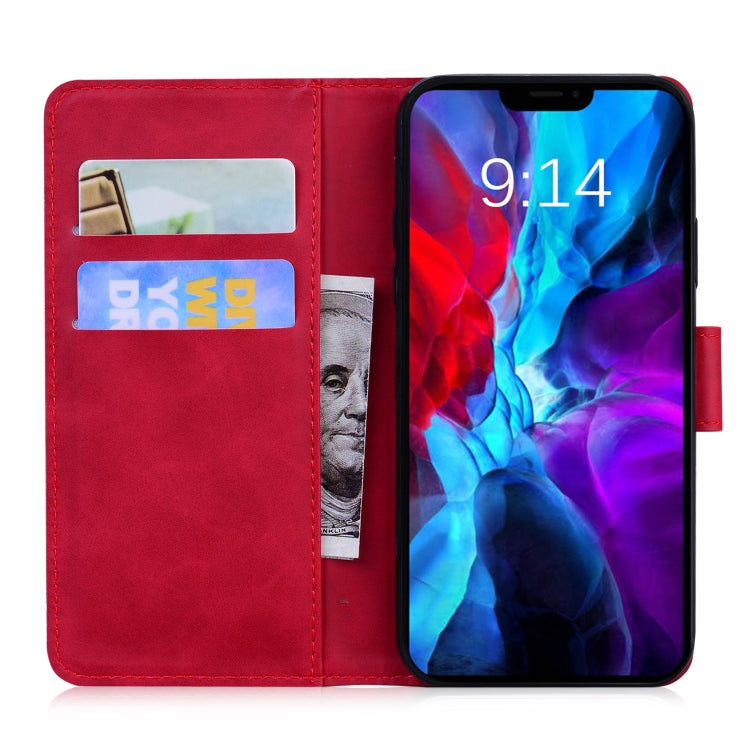 For iPhone 13 Tiger Embossing Pattern Horizontal Flip Leather Case with Holder & Card Slots & Wallet(Red) - iPhone 13 Cases by buy2fix | Online Shopping UK | buy2fix