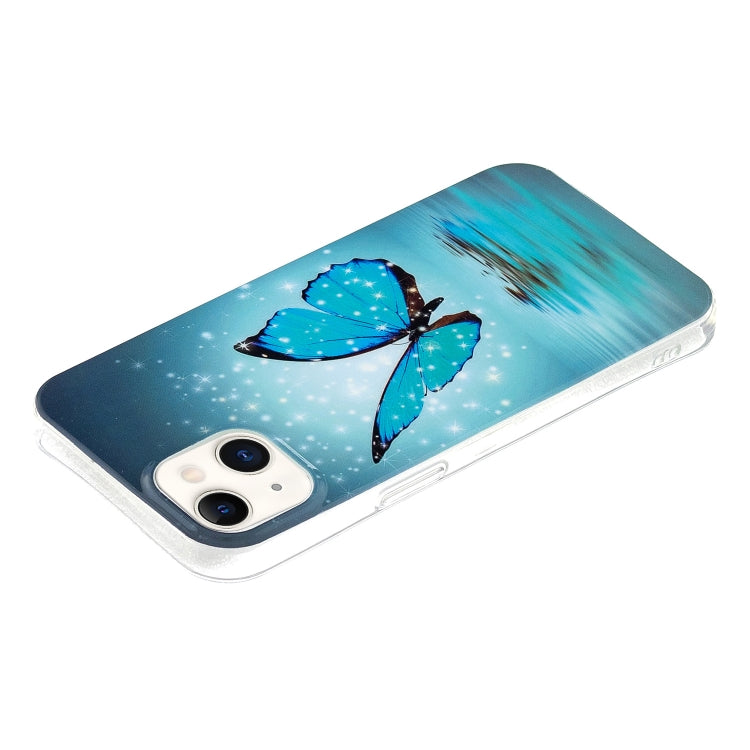For iPhone 13 Luminous TPU Soft Protective Case(Butterfly) - iPhone 13 Cases by buy2fix | Online Shopping UK | buy2fix