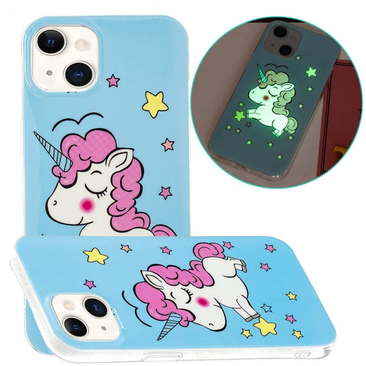 For iPhone 13 Luminous TPU Soft Protective Case(Star Unicorn) - iPhone 13 Cases by buy2fix | Online Shopping UK | buy2fix