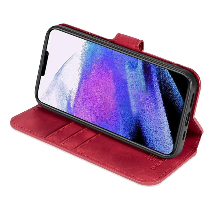 For iPhone 13 Pro DG.MING Retro Oil Side Horizontal Flip Leather Case with Holder & Card Slots & Wallet (Red) - iPhone 13 Pro Cases by DG.MING | Online Shopping UK | buy2fix