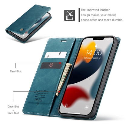 For iPhone 13 Pro Max CaseMe-013 Multifunctional Retro Frosted Horizontal Flip Leather Case with Card Slot & Holder & Wallet (Blue) - iPhone 13 Pro Max Cases by CaseMe | Online Shopping UK | buy2fix