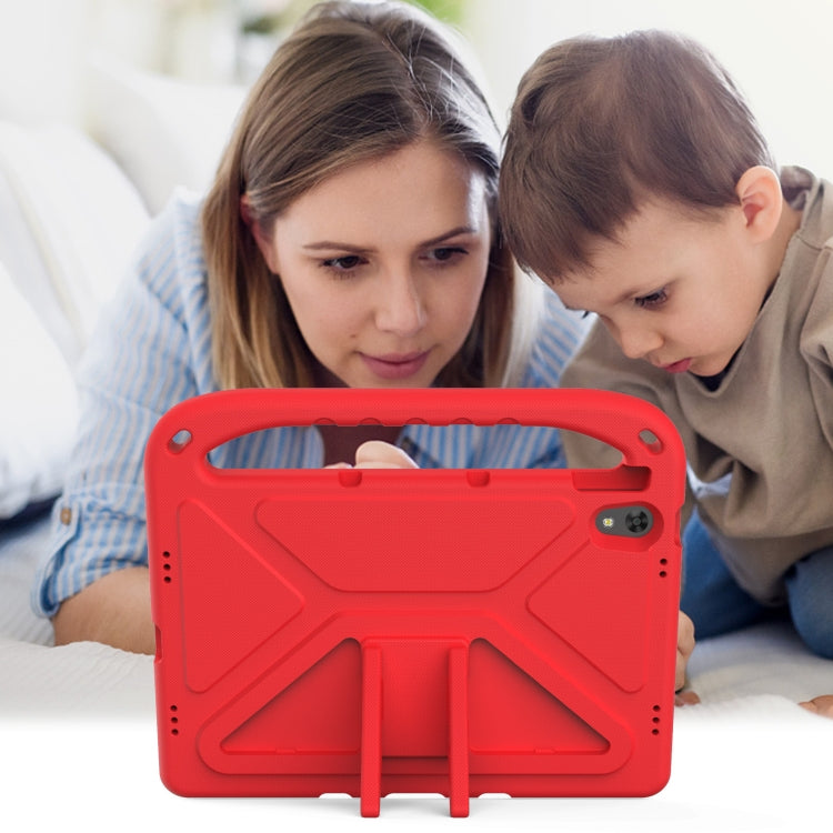 For Lenovo Tab P11 TB-J606F / Tab P11 Plus TB-J607F Portable Handle EVA Shockproof Anti Falling Protective Case with Triangle Holder(Red) - Lenovo by buy2fix | Online Shopping UK | buy2fix