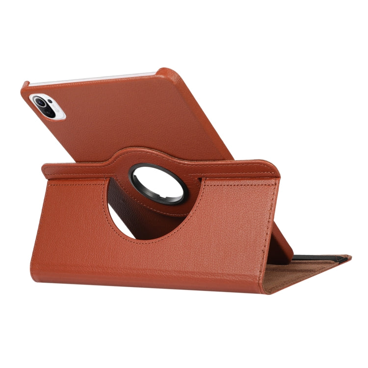 For Xiaomi Pad 5 Pro / Pad 5  360 Degree Rotation Litchi Texture Flip Leather Case with Holder(Red) - More Tablet Cases by buy2fix | Online Shopping UK | buy2fix