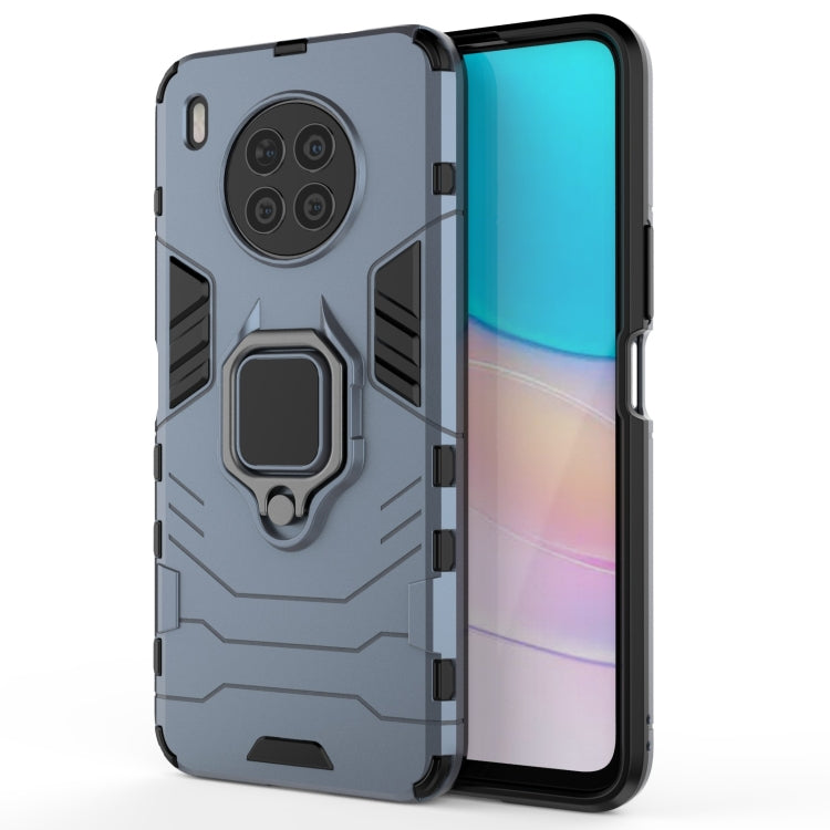 For Huawei nova 8i Foreign Version Shockproof PC + TPU Protective Case with Magnetic Ring Holder(Navy Blue) - Huawei Cases by buy2fix | Online Shopping UK | buy2fix