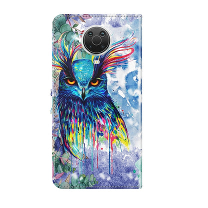 For Nokia G20 / G10 / 6.3 3D Painting Pattern Horizontal Flip TPU + PU Leather Case with Holder & Card Slots & Wallet(Watercolor Owl) - Nokia Cases by buy2fix | Online Shopping UK | buy2fix
