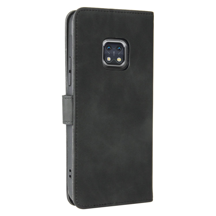 Solid Color Skin Feel Magnetic Buckle Horizontal Flip Calf Texture PU Leather Case with Holder & Card Slots & Wallet For Nokia XR20(Black) - Nokia Cases by buy2fix | Online Shopping UK | buy2fix