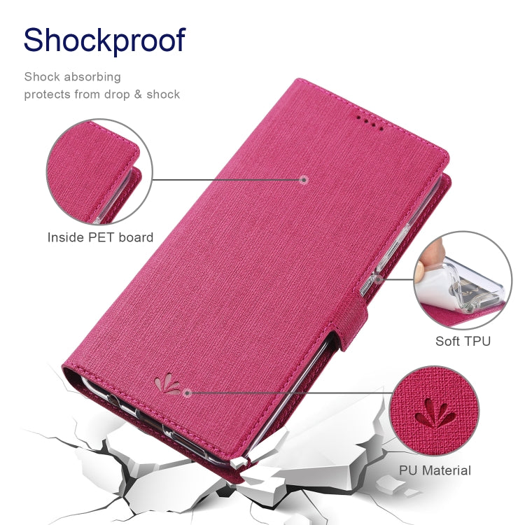 ViLi K Series Shockproof TPU + PU Leather Magnetic Buckle Horizontal Flip Case with Card Slots & Wallet & Holder For Motorola Moto Edge 20 Pro(Rose Red) - Motorola Cases by ViLi | Online Shopping UK | buy2fix