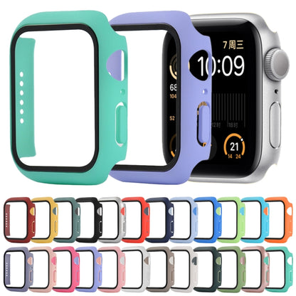 Shockproof PC+Tempered Glass Protective Case with Packed Carton For Apple Watch Series 6 & SE & 5 & 4 40mm(Silver) - Watch Cases by buy2fix | Online Shopping UK | buy2fix