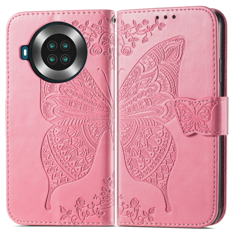 Butterfly Love Flowers Embossed Horizontal Flip Leather Case with Holder & Card Slots & Wallet & Lanyard For CUBOT Note 20(Pink) - More Brand by buy2fix | Online Shopping UK | buy2fix