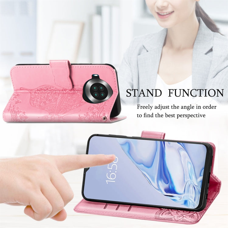 Butterfly Love Flowers Embossed Horizontal Flip Leather Case with Holder & Card Slots & Wallet & Lanyard For CUBOT Note 20(Pink) - More Brand by buy2fix | Online Shopping UK | buy2fix