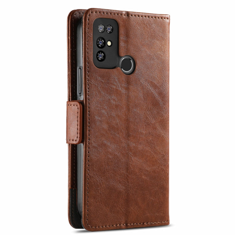 For Doogee X96 Pro CaseNeo Business Splicing Dual Magnetic Buckle Horizontal Flip PU Leather Case with Holder & Card Slots & Wallet(Brown) - More Brand by buy2fix | Online Shopping UK | buy2fix