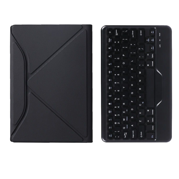 BM10 Diamond Texture Detachable Bluetooth Keyboard Leather Tablet Case with Pen Slot & Triangular Back Support For Lenovo Smart Tab M10 HPD Plus TB-X606F 10.3 inch(Black) - Lenovo Keyboard by buy2fix | Online Shopping UK | buy2fix