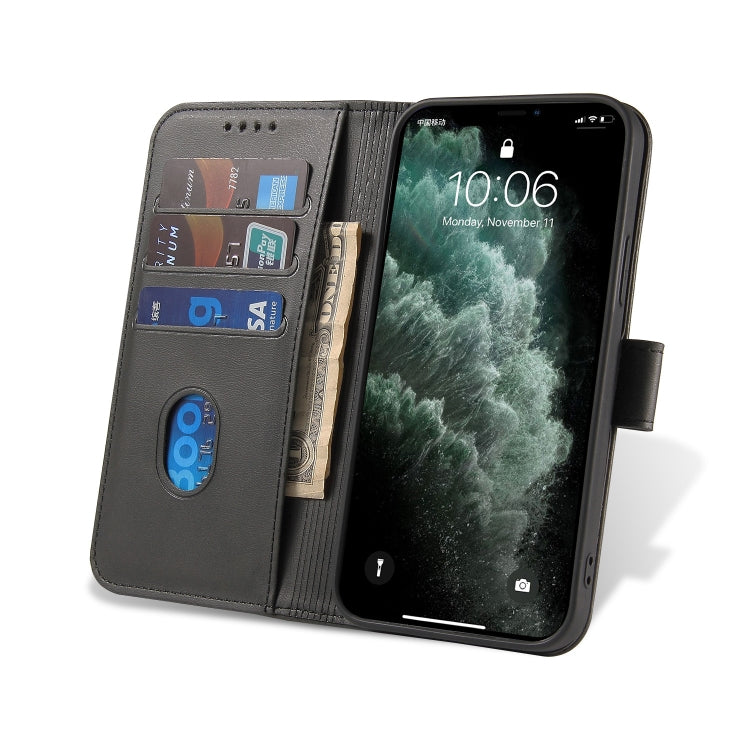 For iPhone 13 Calf Texture Buckle Horizontal Flip Leather Case with Holder & Card Slots & Wallet(Black) - iPhone 13 Cases by buy2fix | Online Shopping UK | buy2fix