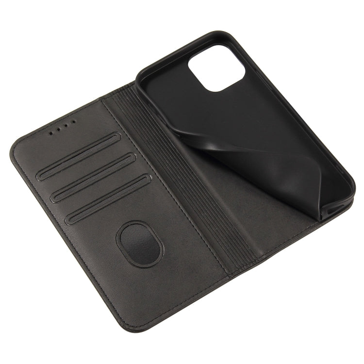 For iPhone 13 Pro Calf Texture Magnetic Horizontal Flip Leather Case with Holder & Card Slots & Wallet (Black) - iPhone 13 Pro Cases by buy2fix | Online Shopping UK | buy2fix