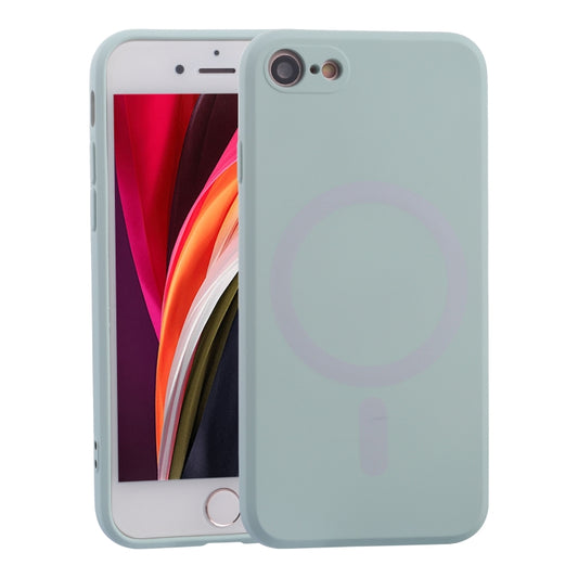 For iPhone SE 2022 / SE 2020 / 8 / 7 Silicone Full Coverage Shockproof Magsafe Case(Baby Blue) - iPhone SE 2022 / 2020 / 8 / 7 Cases by buy2fix | Online Shopping UK | buy2fix