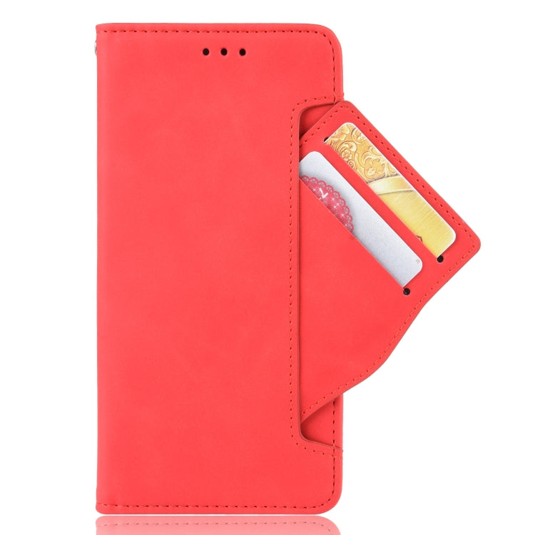 For Motorola Edge 20 Skin Feel Calf Pattern Horizontal Flip Leather Case with Holder & Card Slots & Photo Frame(Red) - Motorola Cases by buy2fix | Online Shopping UK | buy2fix