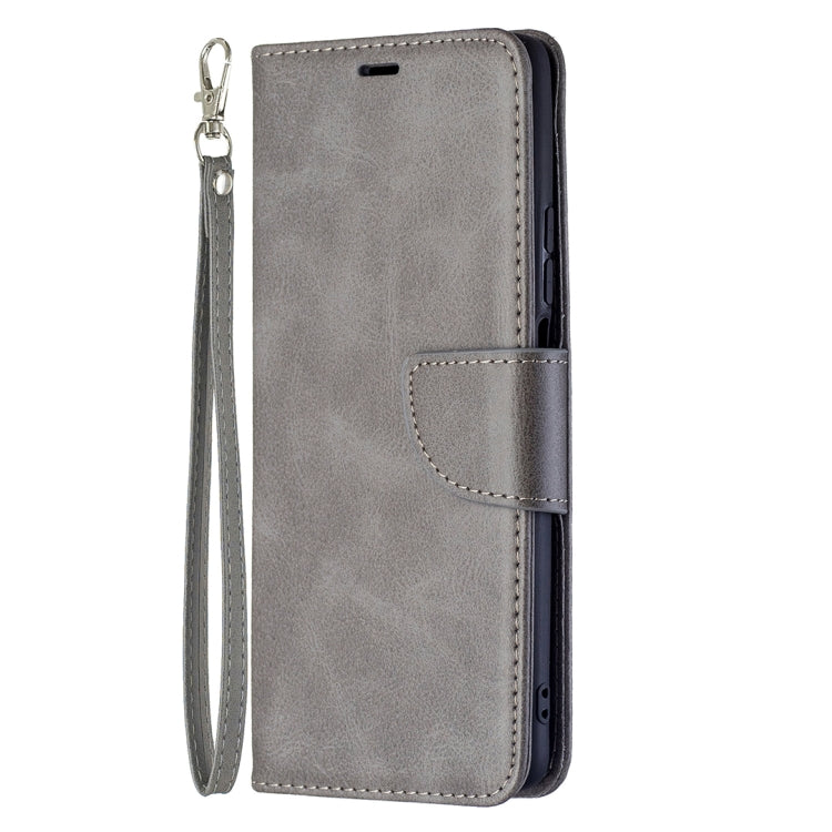 For Xiaomi Mi 11T Retro Lambskin Texture Pure Color Horizontal Flip PU Leather Case with Holder & Card Slots & Wallet & Lanyard(Grey) - Xiaomi Cases by buy2fix | Online Shopping UK | buy2fix