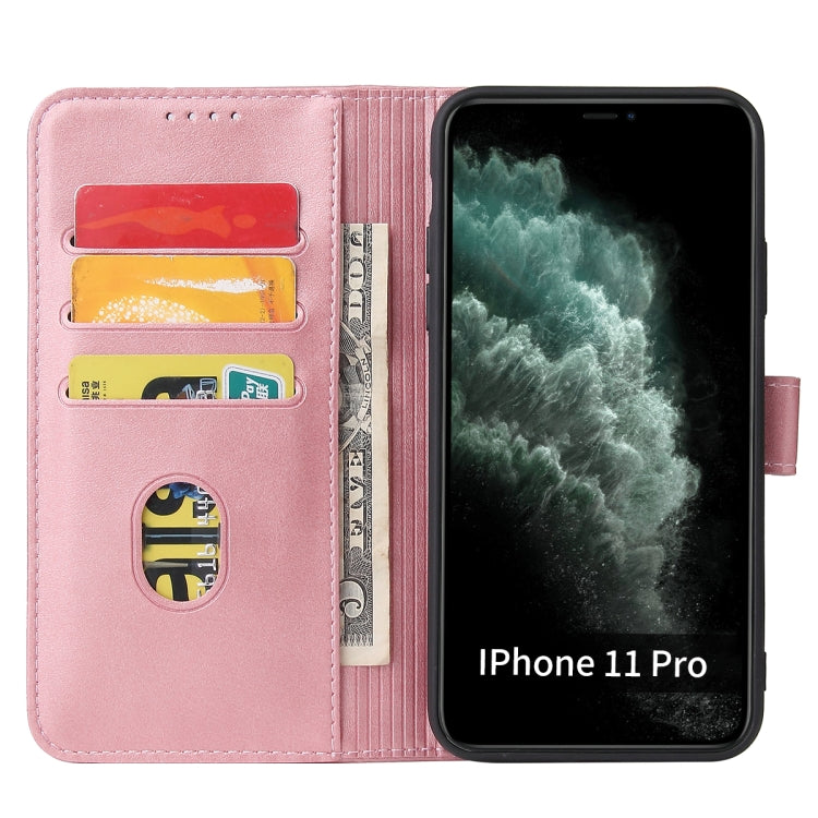 Calf Texture Buckle Horizontal Flip Leather Case with Holder & Card Slots & Wallet For iPhone 11 Pro Max(Rose Gold) - iPhone 11 Pro Max Cases by buy2fix | Online Shopping UK | buy2fix