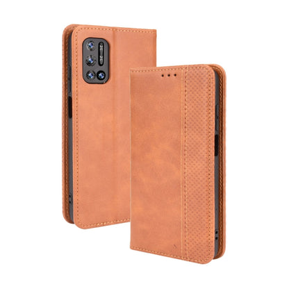 For Doogee N40 Pro Magnetic Buckle Retro Pattern Horizontal Flip Leather Case with Holder & Card Slot & Wallet(Brown) - More Brand by buy2fix | Online Shopping UK | buy2fix