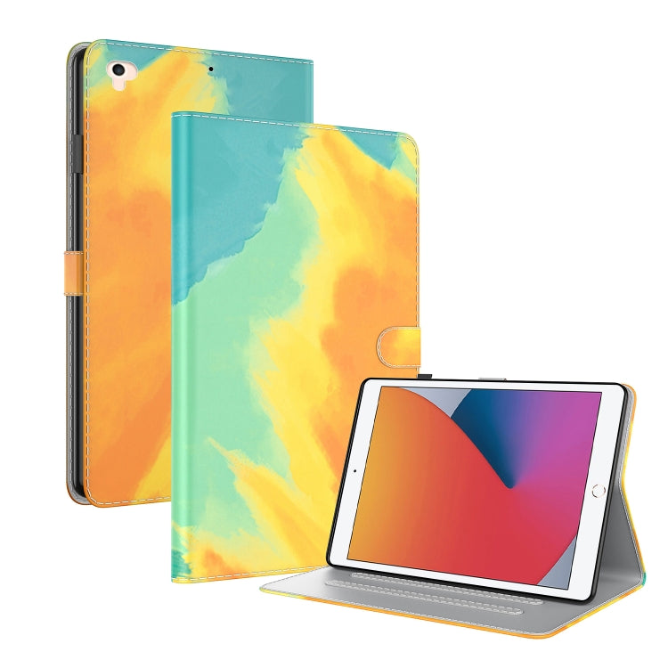 Watercolor Pattern Skin Feel Magnetic Horizontal Flip PU Leather Case with Holder & Card Slots & Photo Frame & Sleep / Wake-up Function For iPad 9.7 (2018 & 2017) / Air 2 / Air(Autumn Leaves) - iPad 9.7 (2018) & (2017) Cases by buy2fix | Online Shopping UK | buy2fix