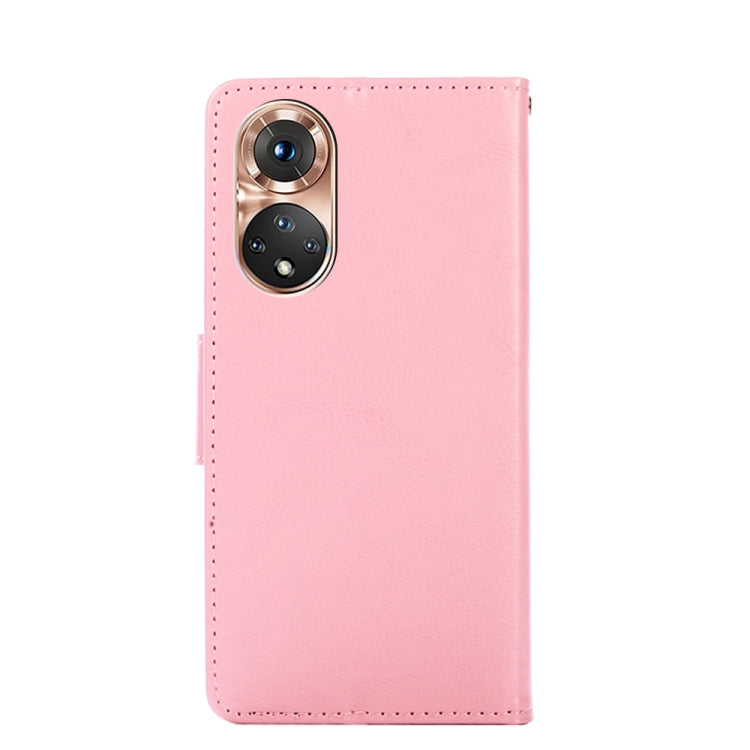 For Honor 50 Crystal Texture Horizontal Flip Leather Case with Holder & Card Slots & Wallet(Pink) - Honor Cases by buy2fix | Online Shopping UK | buy2fix