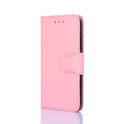 For iPhone SE 2022 / SE 2020 / 8 / 7 Crystal Texture Horizontal Flip Leather Case with Holder & Card Slots & Wallet(Pink) - iPhone SE 2022 / 2020 / 8 / 7 Cases by buy2fix | Online Shopping UK | buy2fix