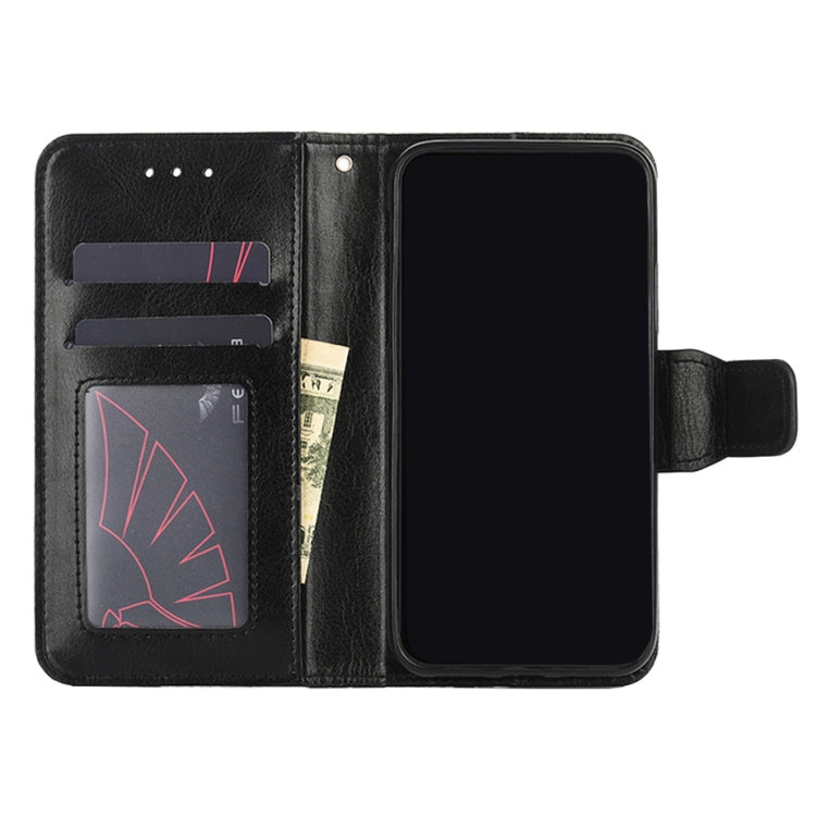 For Nokia 1.4 Crystal Texture Horizontal Flip Leather Case with Holder & Card Slots & Wallet(Black) - Nokia Cases by buy2fix | Online Shopping UK | buy2fix