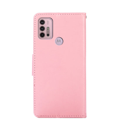 For Motorola Moto G30 Crystal Texture Horizontal Flip Leather Case with Holder & Card Slots & Wallet(Pink) - Motorola Cases by buy2fix | Online Shopping UK | buy2fix