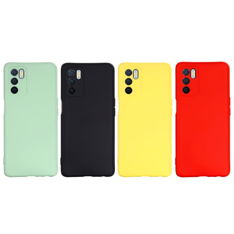 For OPPO A16 / A16S Foreign Version Solid Color Liquid Silicone Shockproof Full Coverage Protective Case(Black) - OPPO Cases by buy2fix | Online Shopping UK | buy2fix