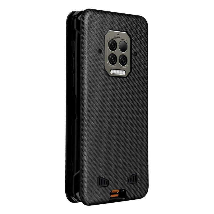 For Doogee S86 / S86 Pro Carbon Fiber Texture Horizontal Flip TPU + PC + PU Leather Case with Card Slot(Black) - More Brand by buy2fix | Online Shopping UK | buy2fix