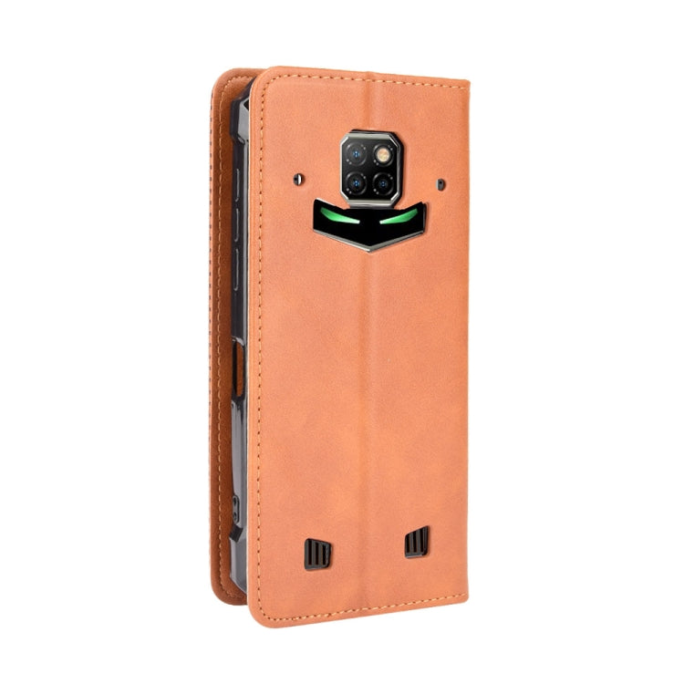 For Doogee S88 Plus / S88 Pro Magnetic Buckle Retro Crazy Horse Texture Horizontal Flip Leather Case with Holder & Card Slots & Photo Frame(Brown) - More Brand by buy2fix | Online Shopping UK | buy2fix