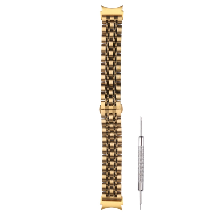 For Samsung Galaxy Watch4 40mm/44mm Seven-bead Stainless Steel Watch Band(Gold) - Watch Bands by Wintory | Online Shopping UK | buy2fix