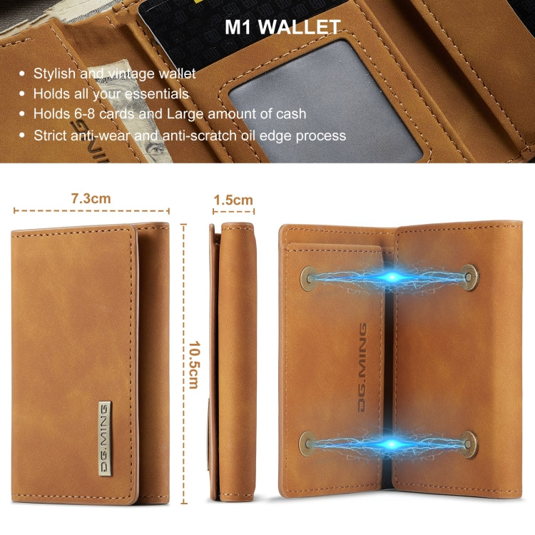 DG.MING M1 Series 3-Fold Multi Card Wallet(Brown) - Wallets by DG.MING | Online Shopping UK | buy2fix