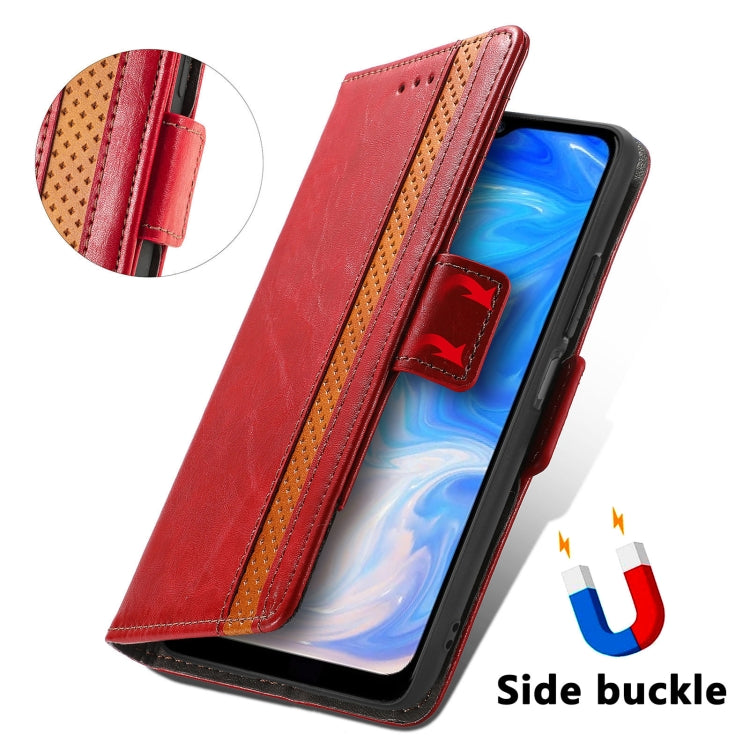 For Doogee N40 Pro CaseNeo Splicing Dual Magnetic Buckle Leather Case with Holder & Card Slots & Wallet(Red) - More Brand by buy2fix | Online Shopping UK | buy2fix
